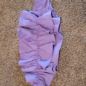 Lilac/lavender strapless top